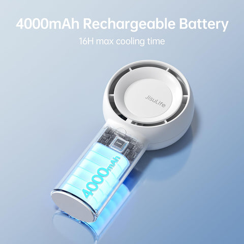 JISULIFE portable desk fan is ideal for travelers seeking compact personal comfort.