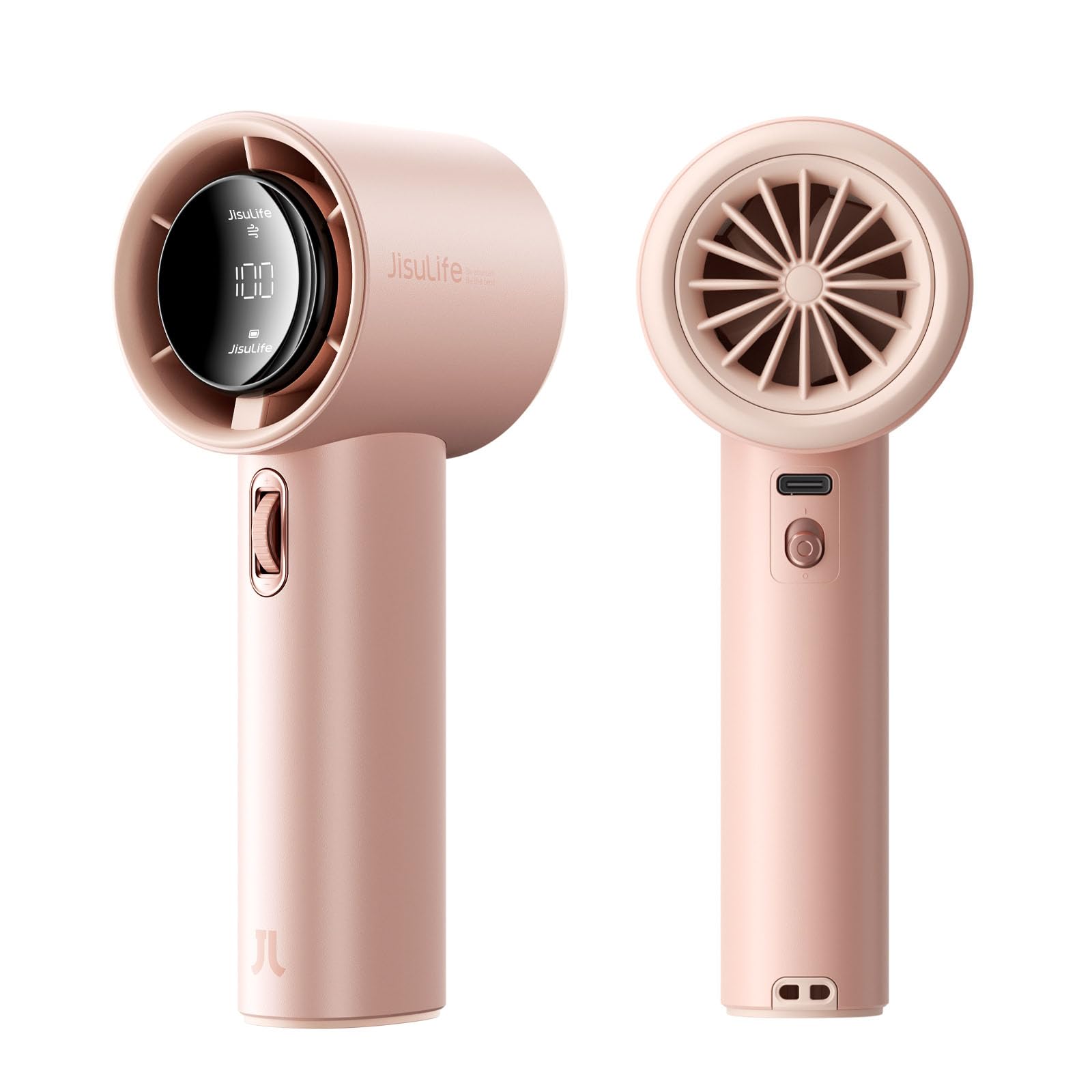 JISULIFE portable fan with 3600mAh battery for extended outdoor cooling