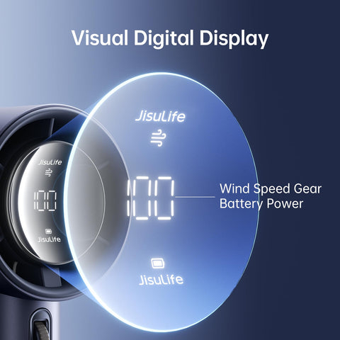 JISULIFE portable fan 3600mAh battery delivers long-lasting cooling on the go