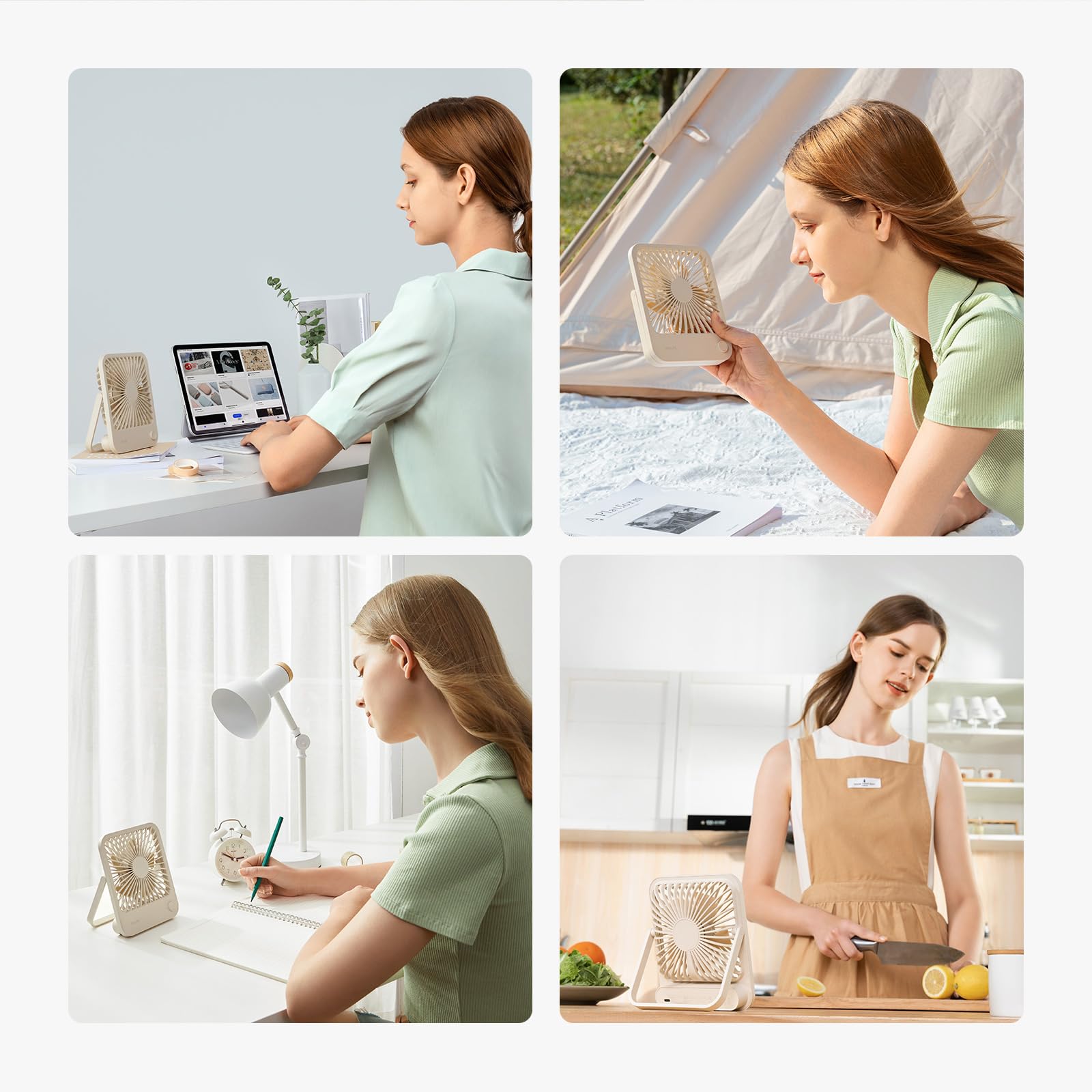 JISULIFE travel-friendly compact desk fan, a versatile gift option.