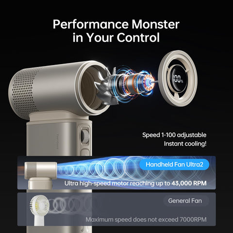 JISULIFE Ultra2 100-speed turbo demonstrates powerful airflow range