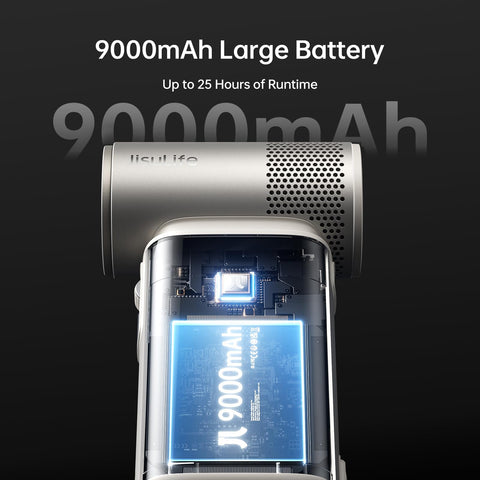 JISULIFE Ultra2 built-in flashlight with adjustable brightness for night use