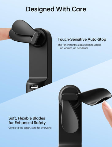 JISULIFE USB rechargeable design for easy charging anywhere.
