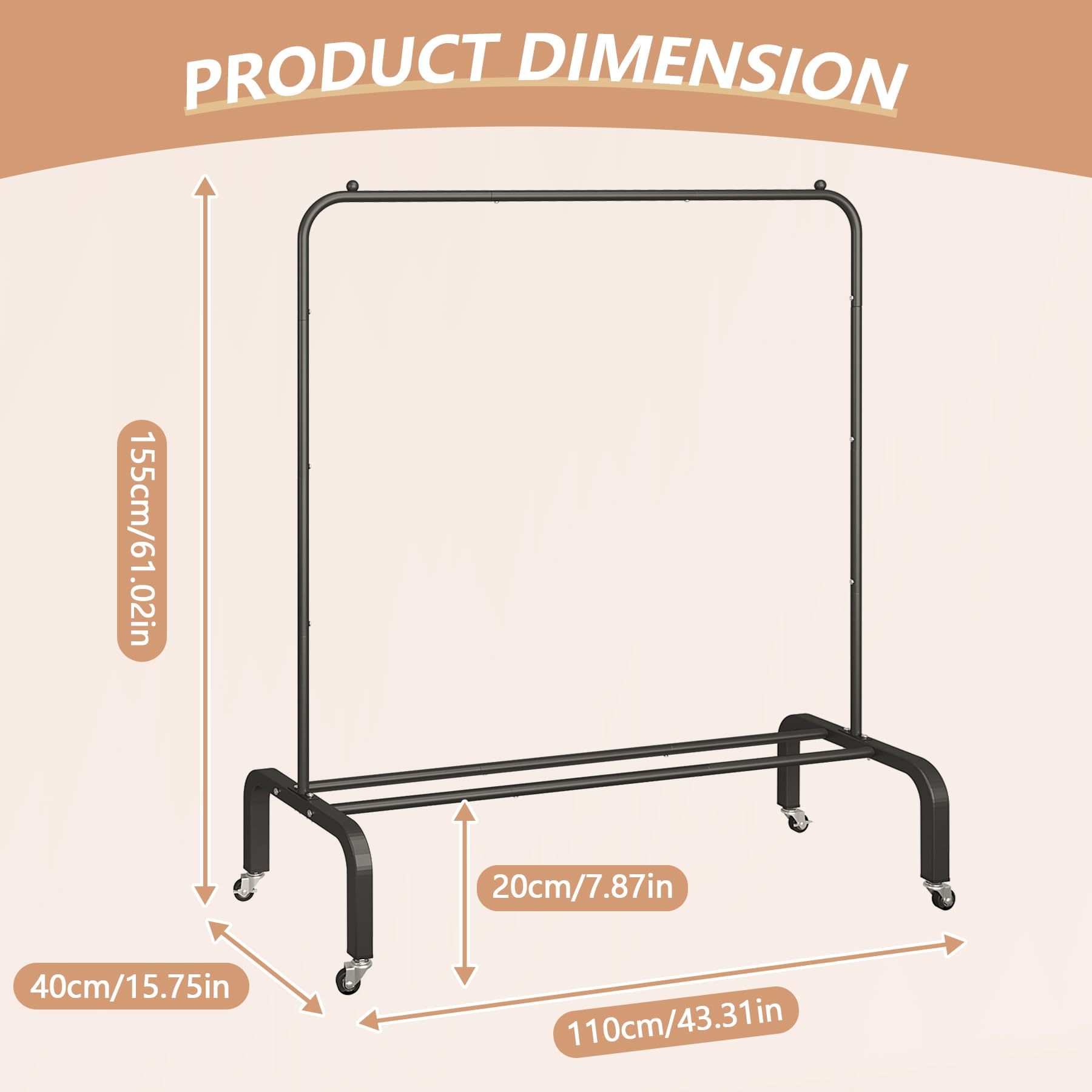 JIUYOTREE steel frame with eco-friendly paint finish resists rust