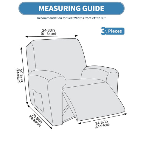 JIVINER recliner cover non-slip design reduces shifting