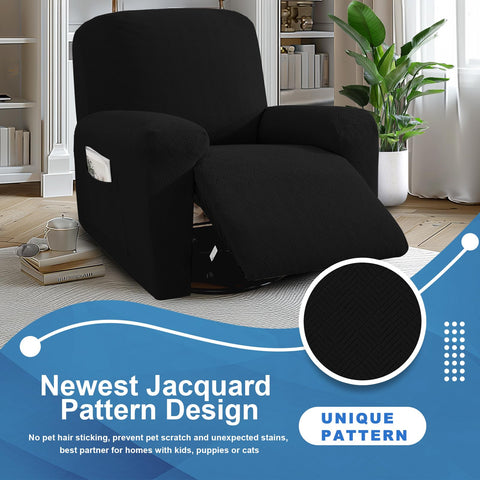 JIVINER recliner cover showing side pockets for storage