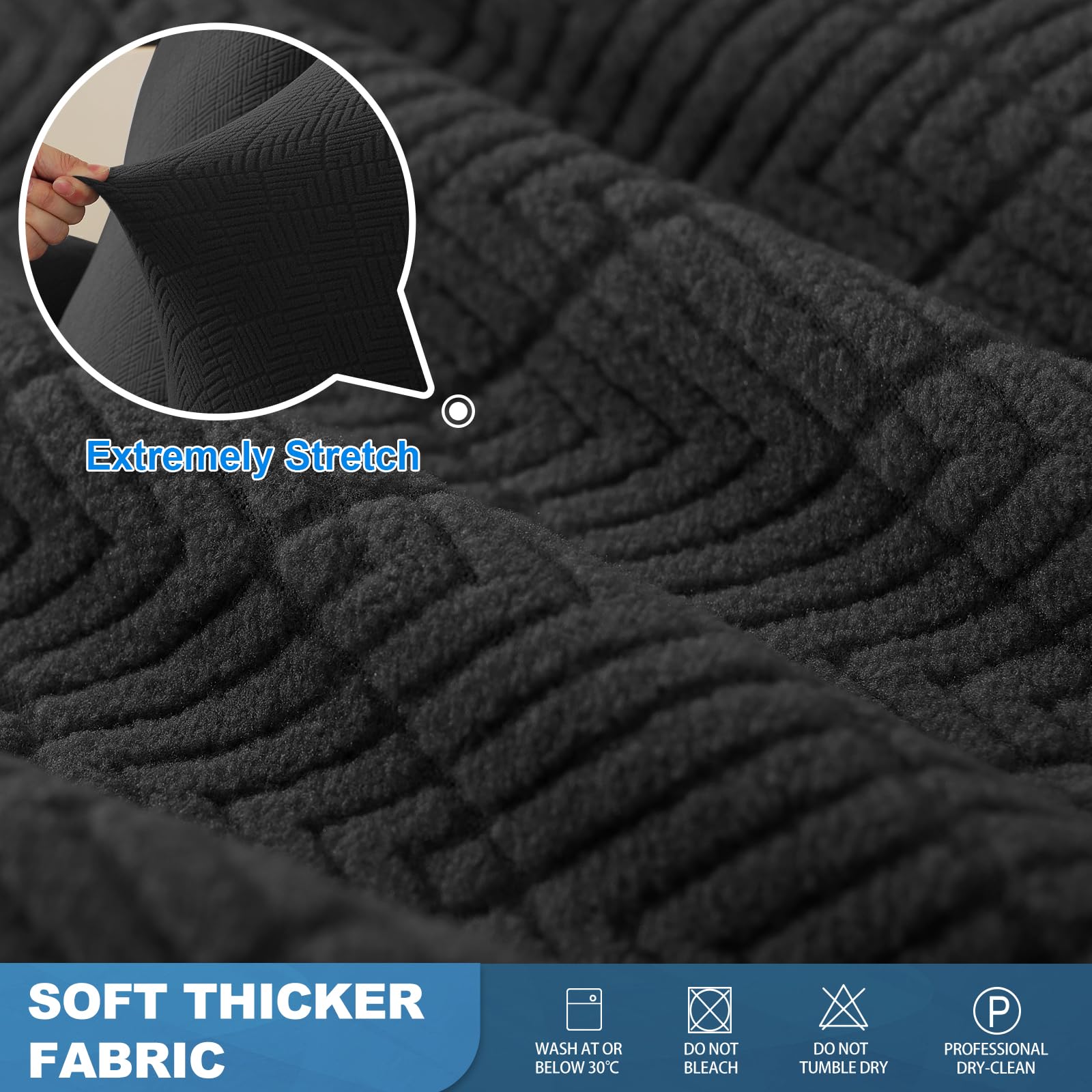 JIVINER three-piece recliner cover set provides full protection