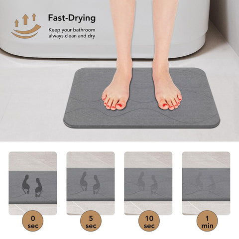 JIZEUO non-slip shower mat provides strong grip to stay in place.