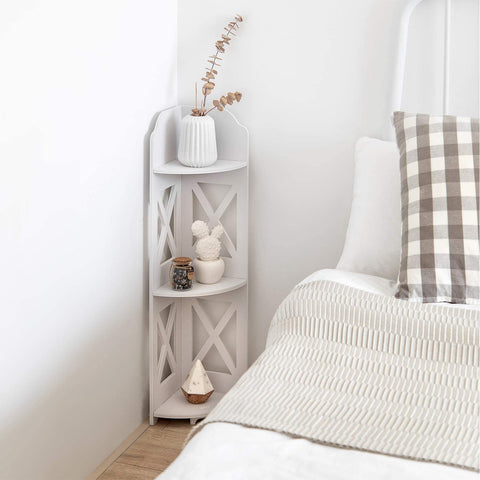 J Jinxiamu corner shelf between wall and toilet for paper storage