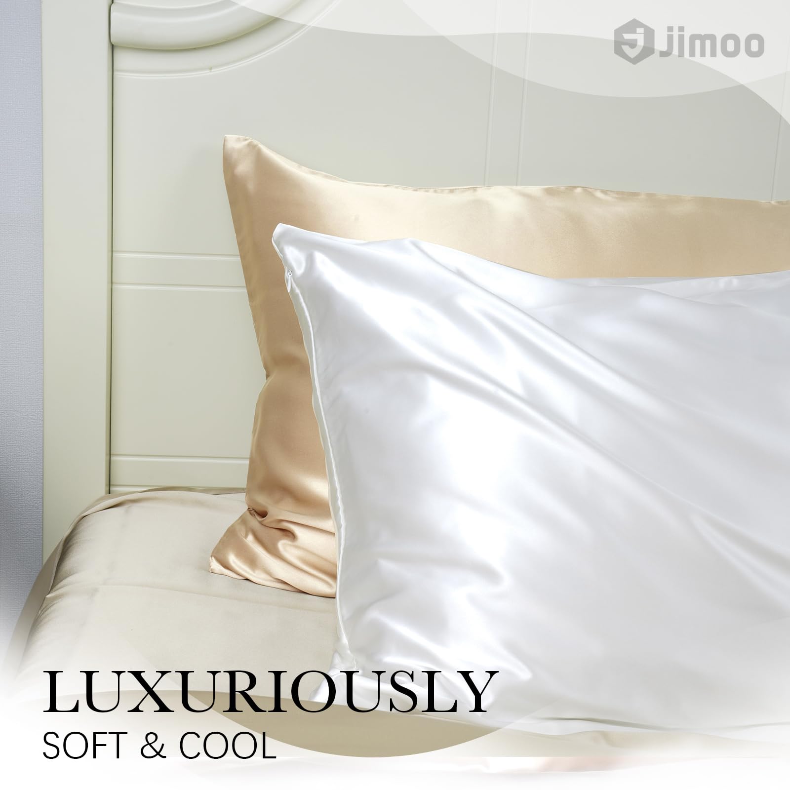 J JIMOO 22 momme silk pillowcase offers luxury and durability