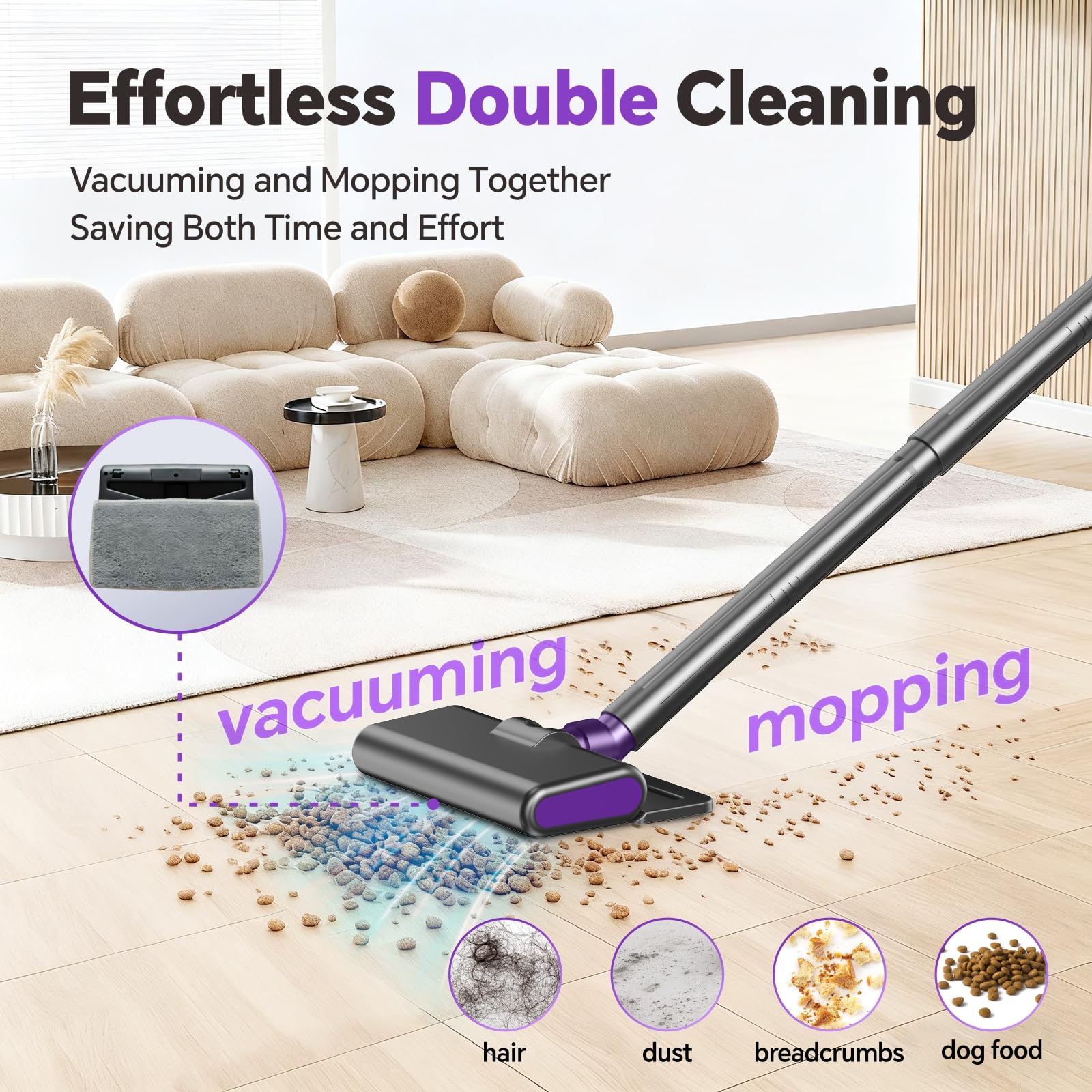 jkuoo HEPA filter helps trap dust and fine allergens.
