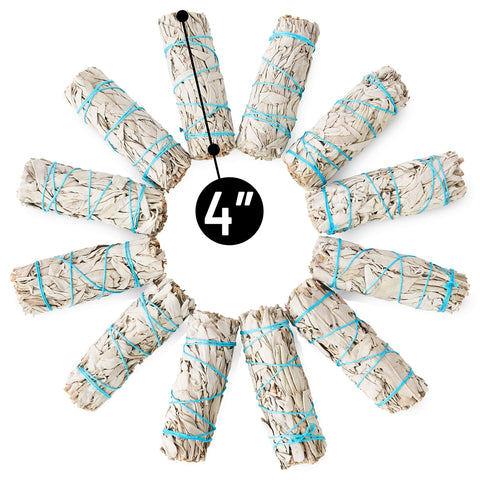 JL Local white sage smudge stick 4in mental clarity benefits through mindful cleansing rituals.