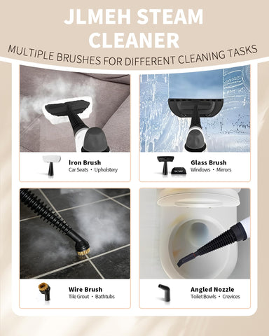 JLMEH safety cap on the steam cleaner for secure use