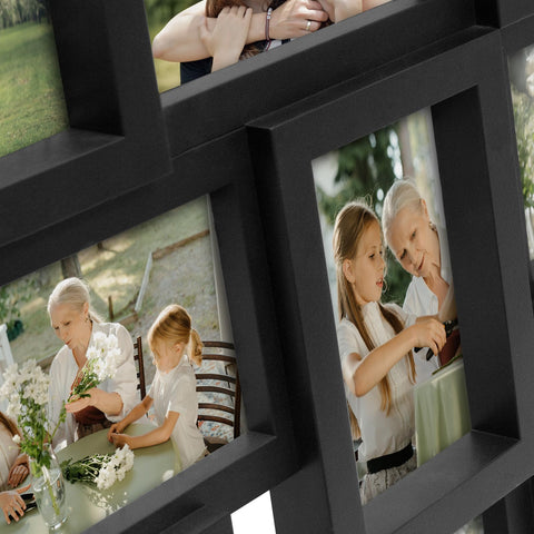 J.M.Deco black minimalist frame adds contemporary style.