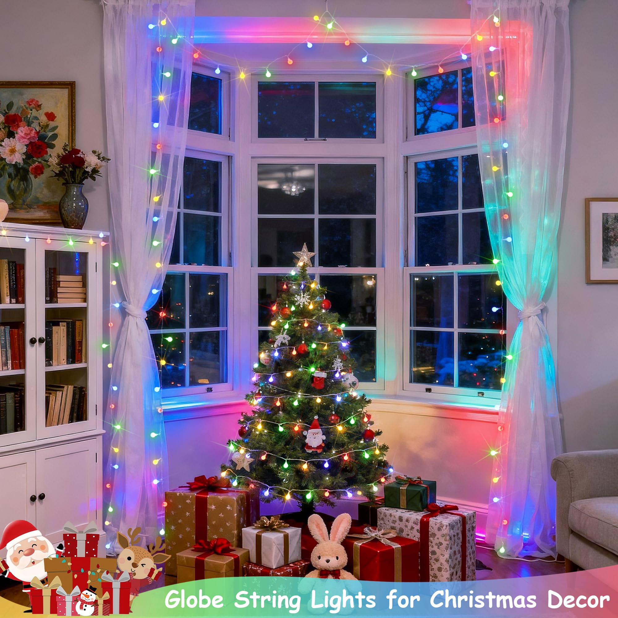 JMEXSUSS 33 ft connectable lights extending decorating options