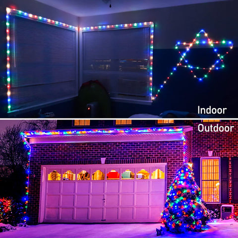 JMEXSUSS waterproof rope lights around a fence