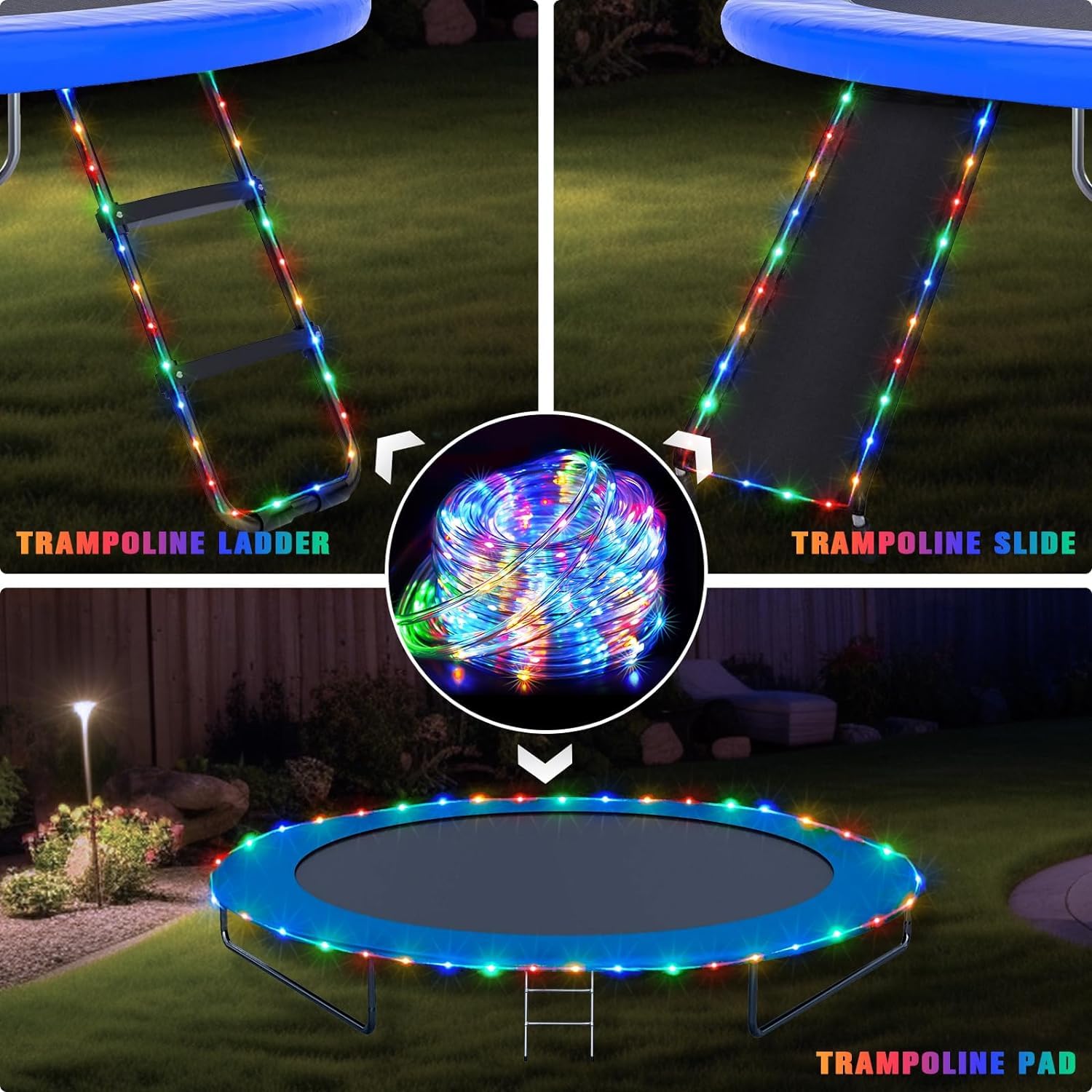 JMEXSUSS waterproof battery rope lights outdoors in any weather