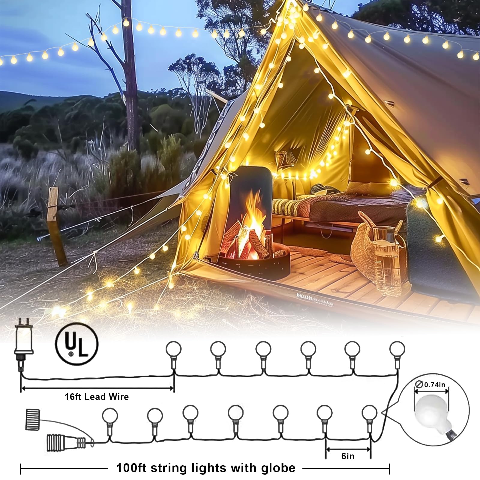 JMEXSUSS indoor-outdoor lights ideal for bedroom and classroom settings.