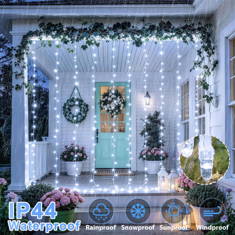 JMEXSUSS lights install quickly and simply with a main strand and strings.