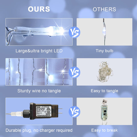 JMEXSUSS durable LEDs resist frost and oxidation for lasting glow.