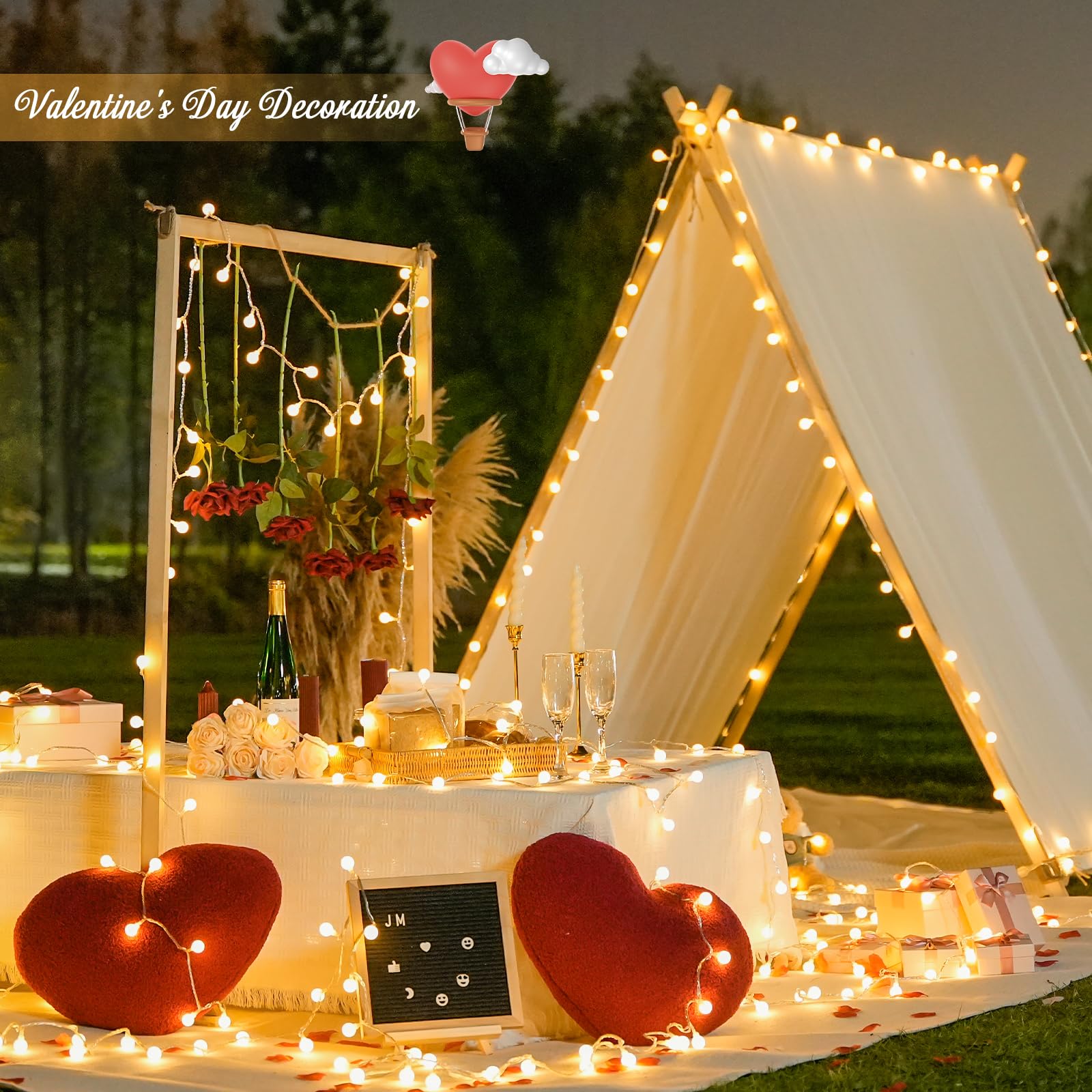 JMEXSUSS frosted globe lights soften light for cozy ambiance.