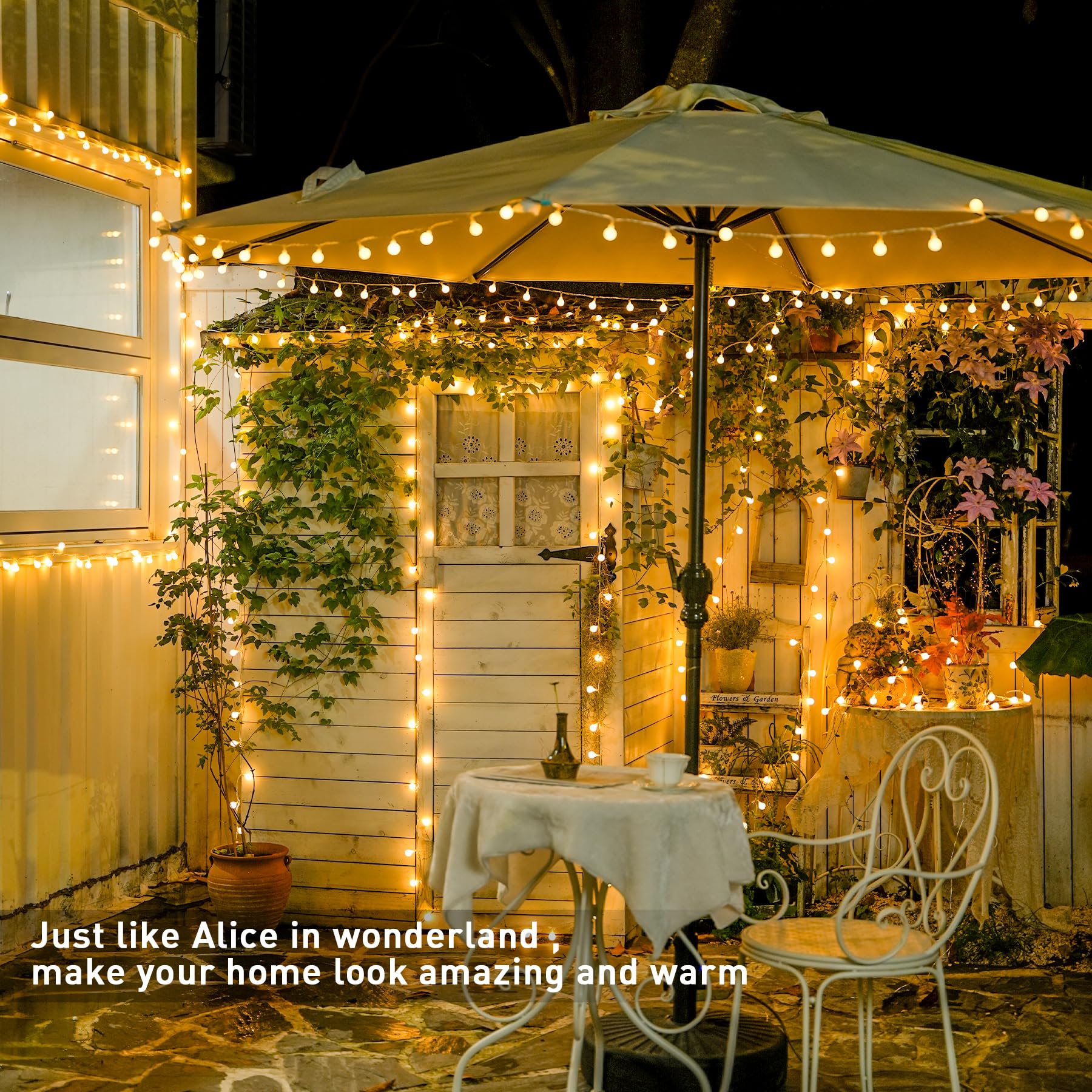 JMEXSUS S warm white glow creates romantic mood in any space.