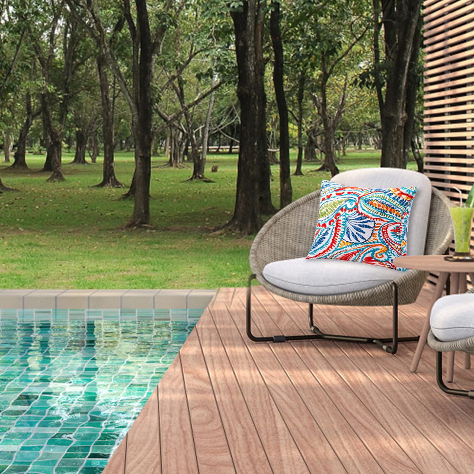 JMGBird outdoor pillow set includes inserts for instant comfort