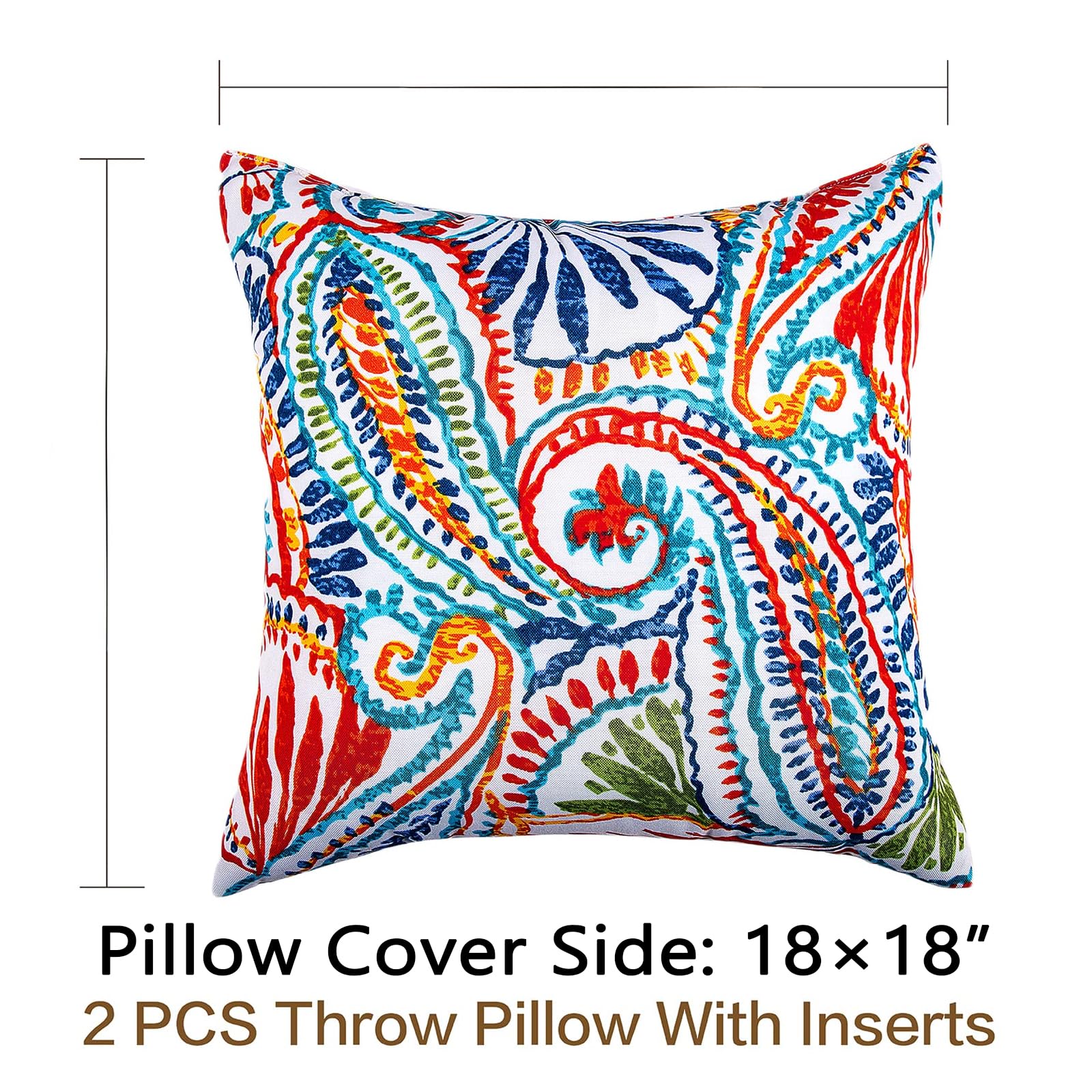 JMGBird outdoor pillow with machine washable cover for easy care