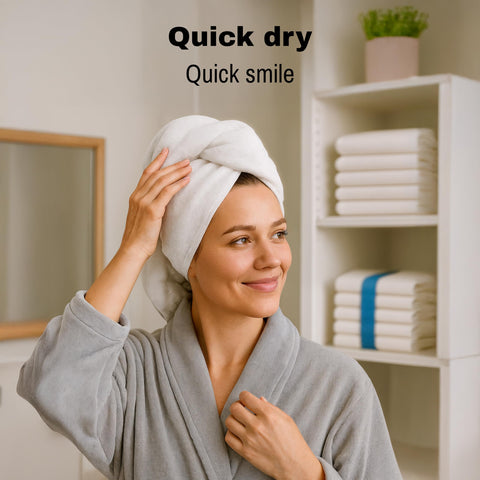 JMR White Towels 22x44 Quick-Dry ideal for busy spaces.