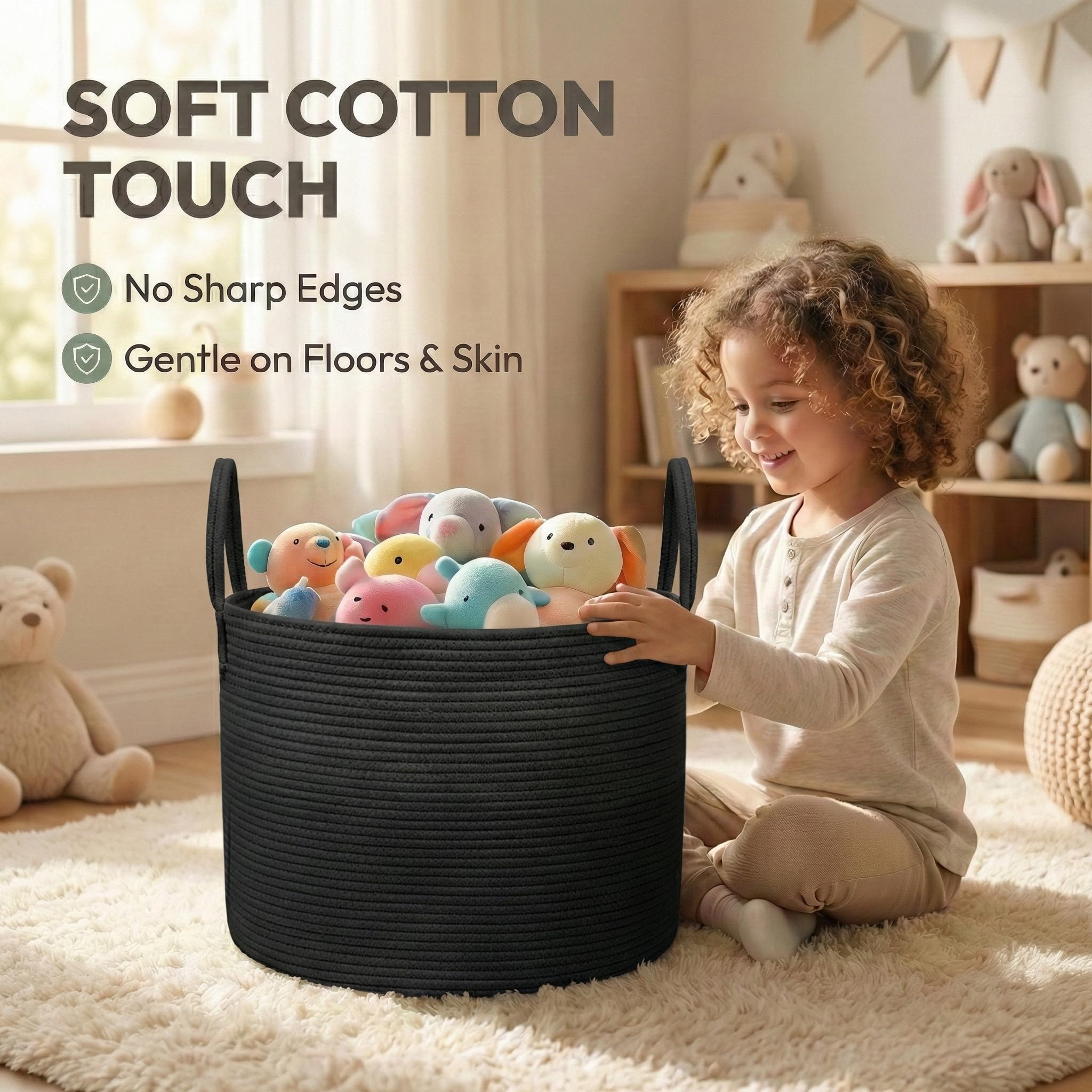 JMvicyroam floor-protection basket glides smoothly on hardwood floors.