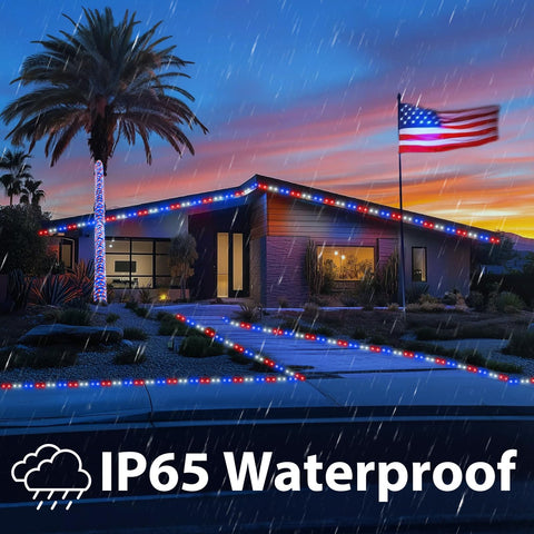 Jnaurb outdoor rope light ideal for patriotic celebrations.