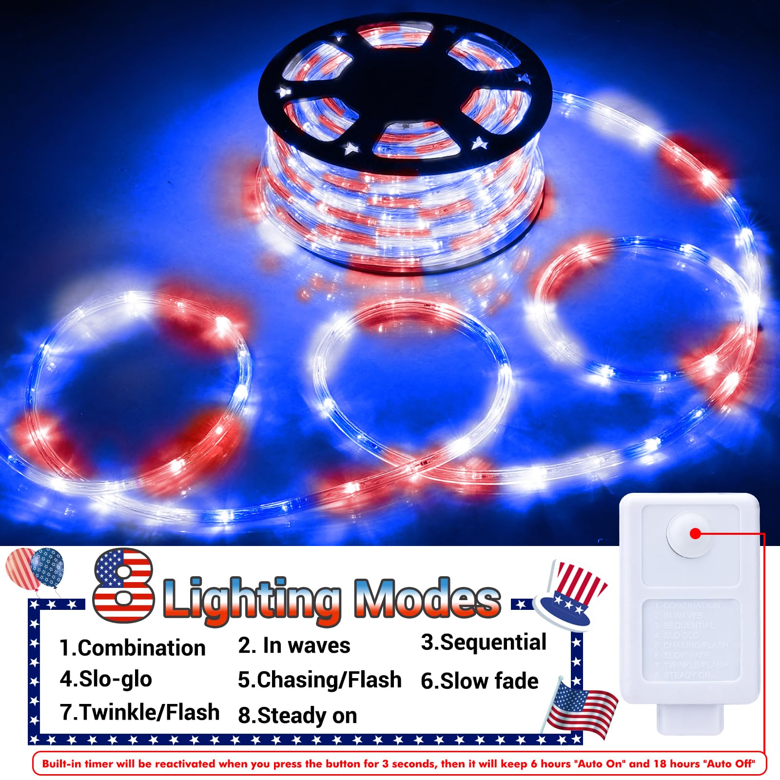 Jnaurb rope light wraps around trees and structures easily.