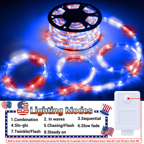 Jnaurb rope light wraps around trees and structures easily.