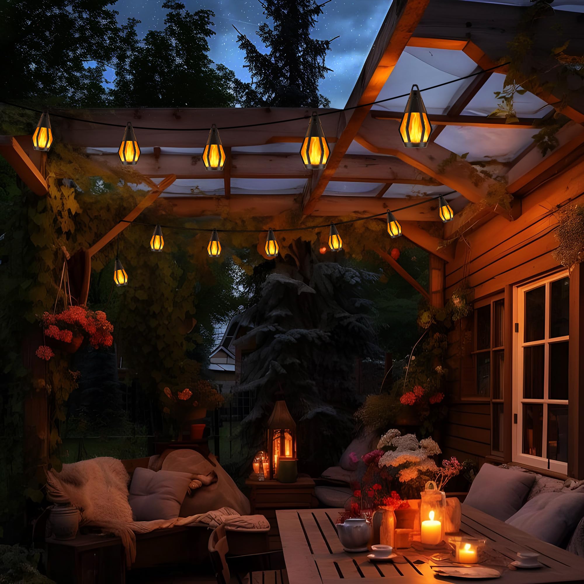 Jnaurb weatherproof bulbs resist moisture and impacts.