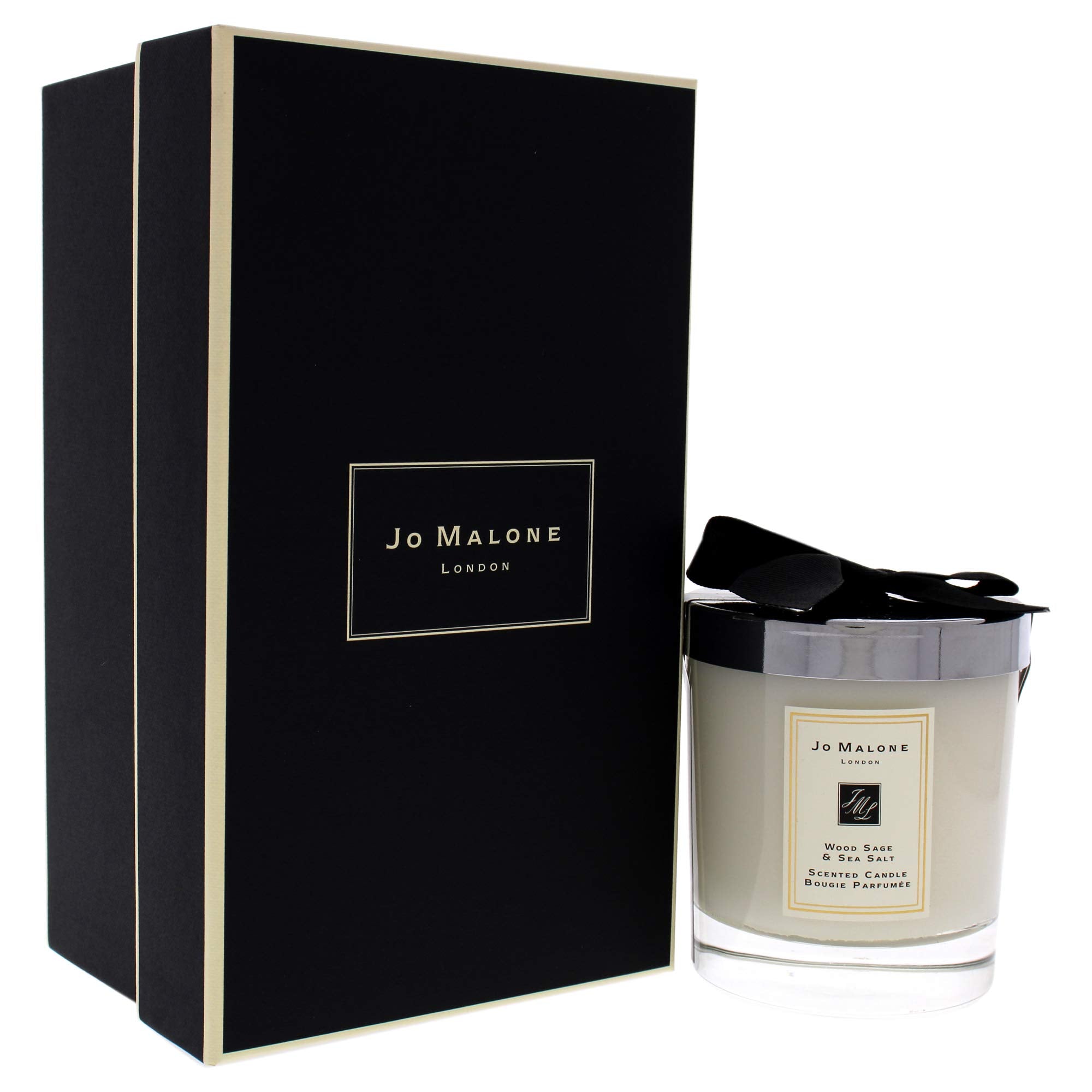 Jo Malone Wood Sage and Sea Salt is lit to create a serene evening.
