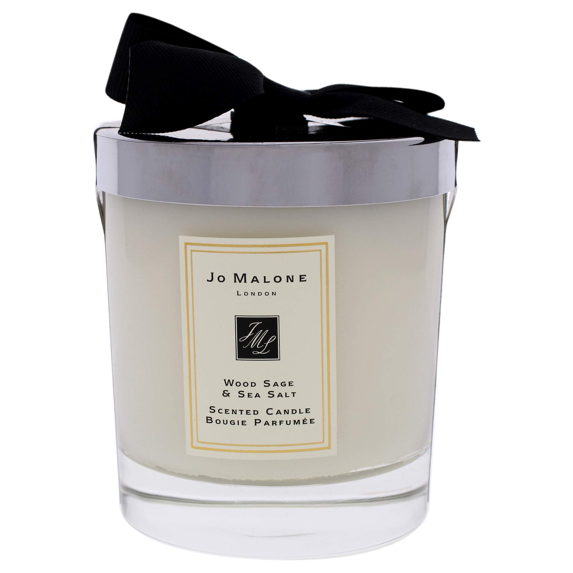 Jo Malone Wood Sage and Sea Salt wax closeup highlights premium ingredients and lasting scent.