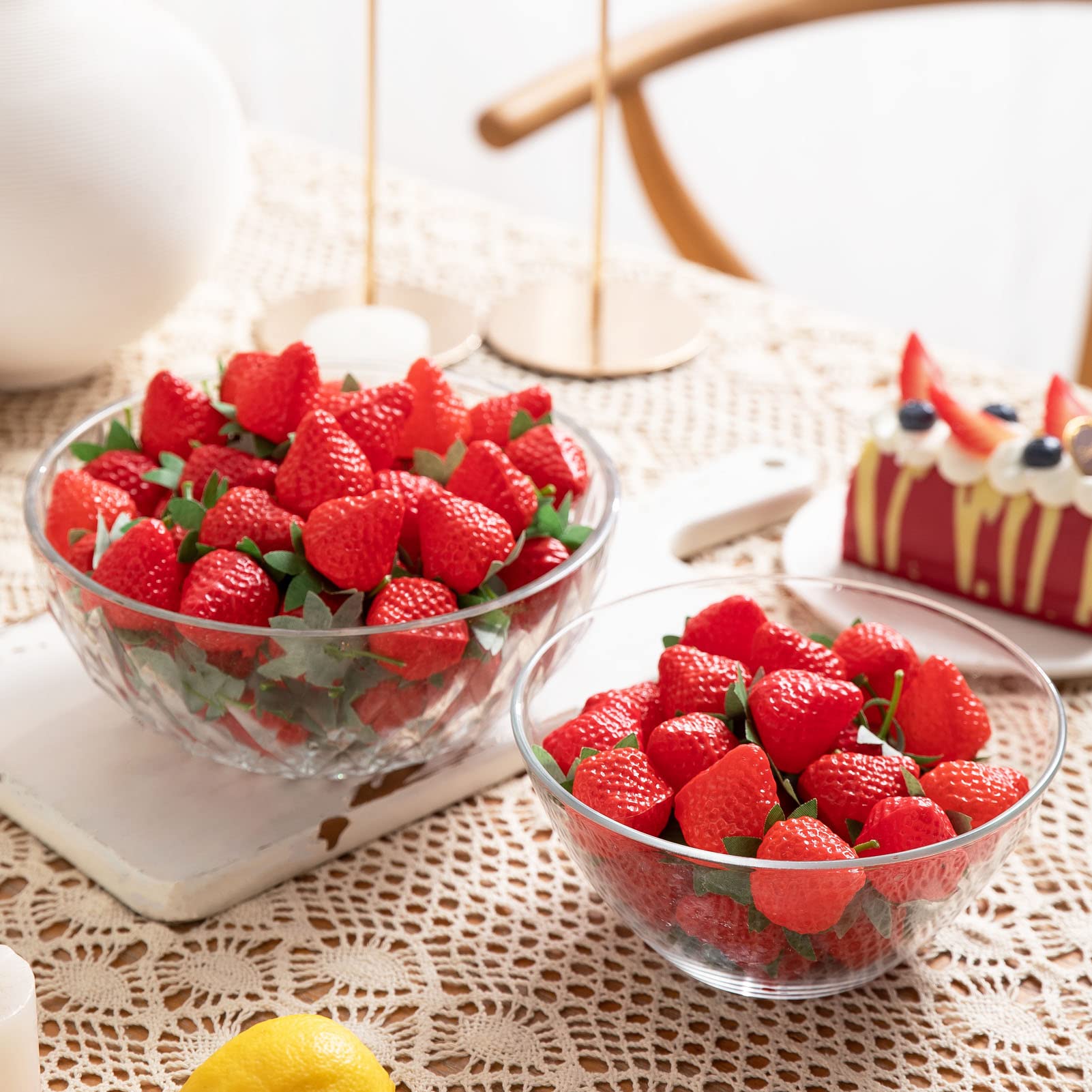 Joeabor decorative strawberry props for cafes and restaurants.