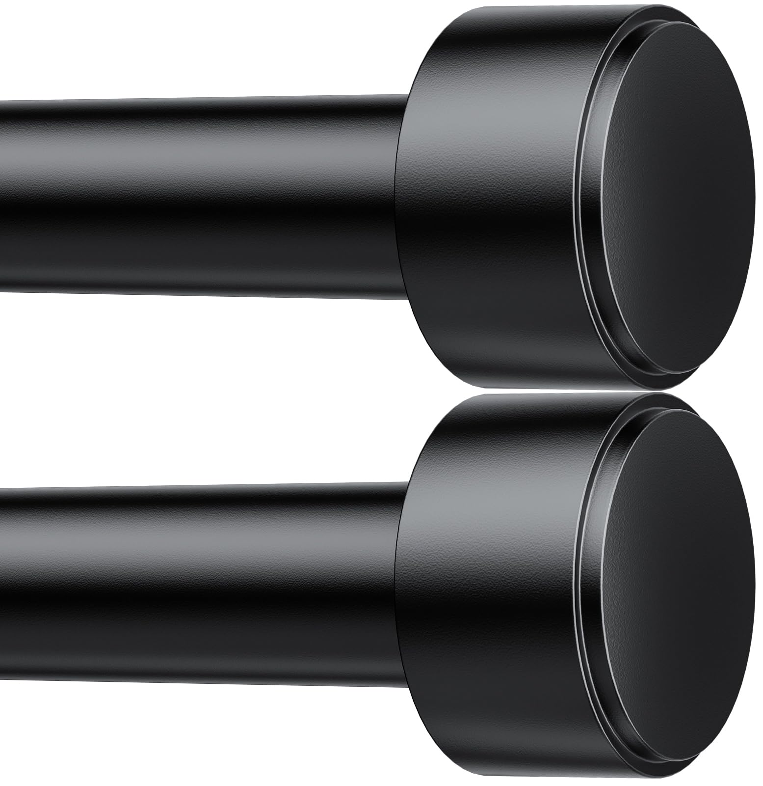 Joawcy 2-pack curtain rods with adjustable-length assembly for flexible window coverage.