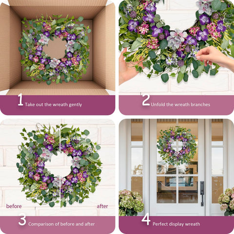 Weather-resistant Jobflower wreath designed to endure sun and rain