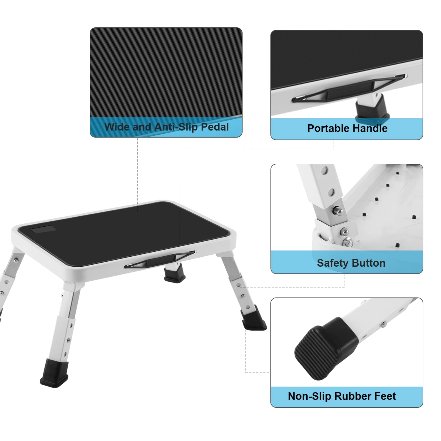 Jocauto safety lock legs provide stable support during use.