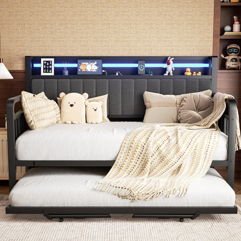 Jocoevol daybed in king-size configuration offers a spacious sleep surface.