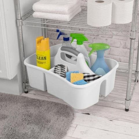 JOEY'Z organizer features small compartments for sponges, gloves, and rags.