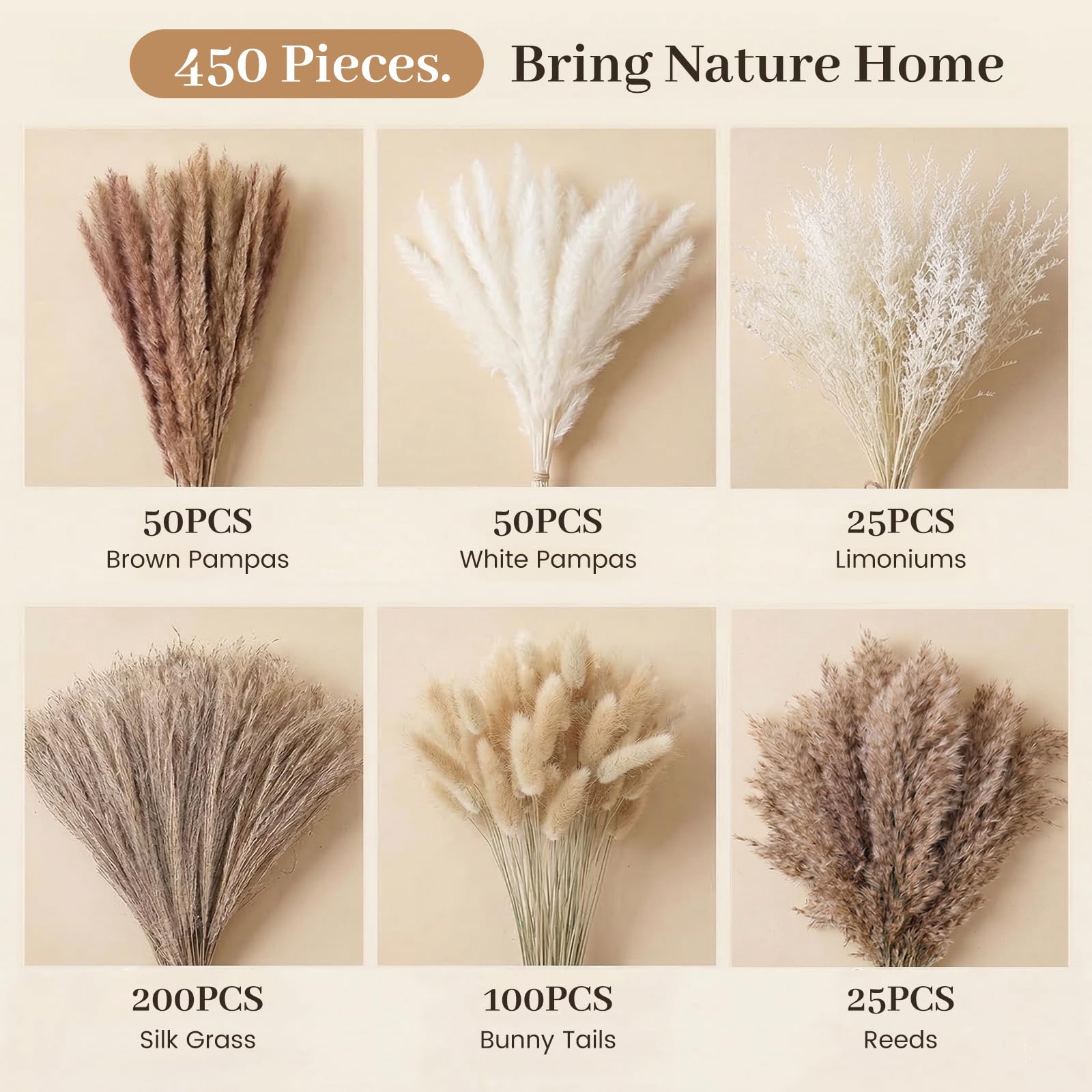 JOHOUSE dried pampas grass for vase styling and boho chic centerpiece ideas.