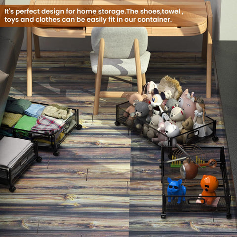 Joibabe foldable under-bed storage shows compact folded form for space-saving storage.