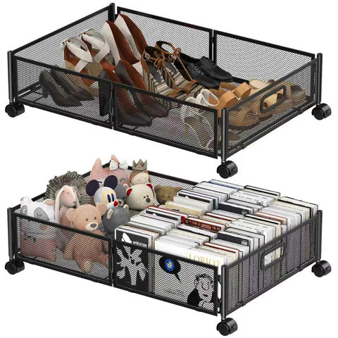 Joibabe under-bed storage two-pack foldable for clutter-free closet organization.