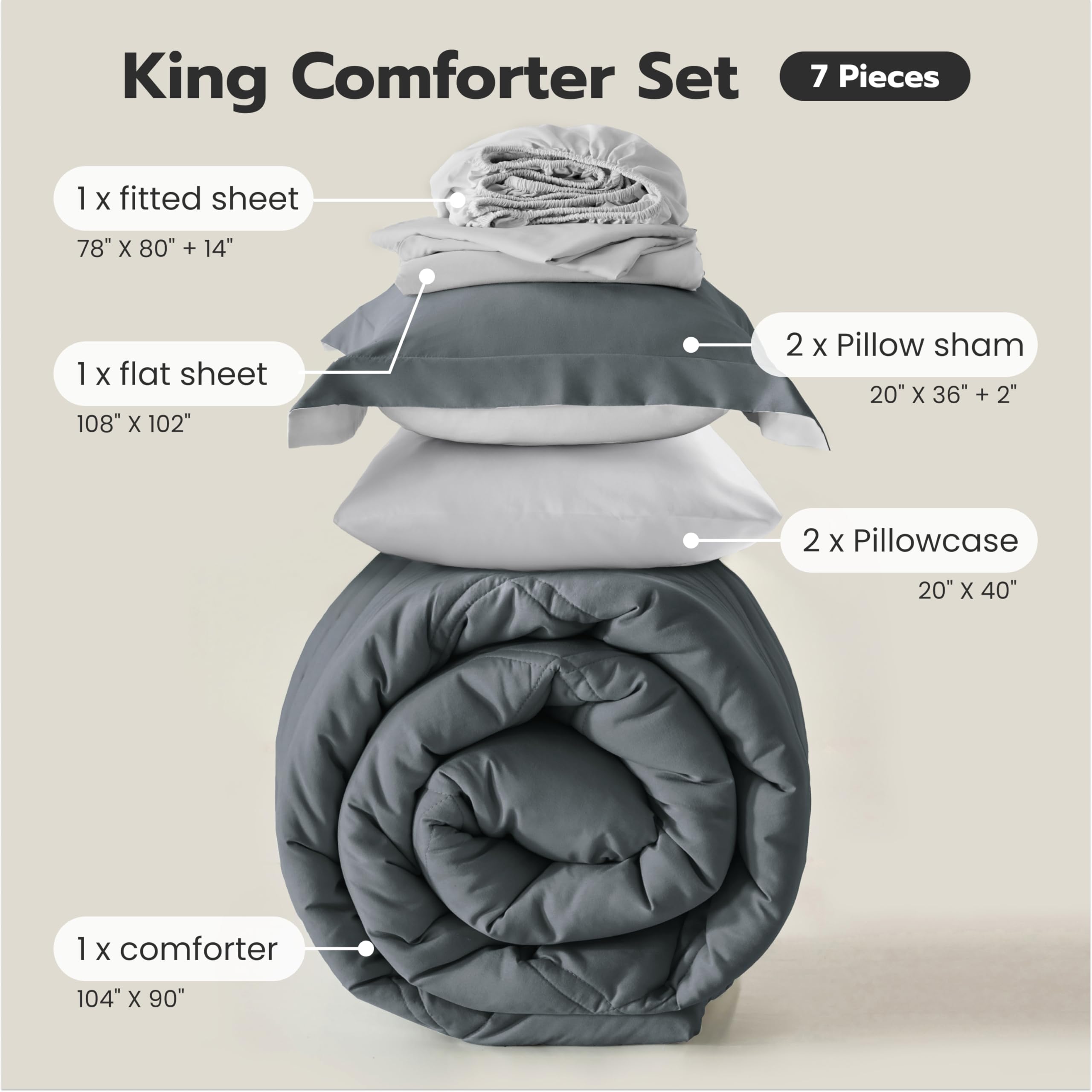 Joiedomi bed-in-a-bag offers complete styling in one package