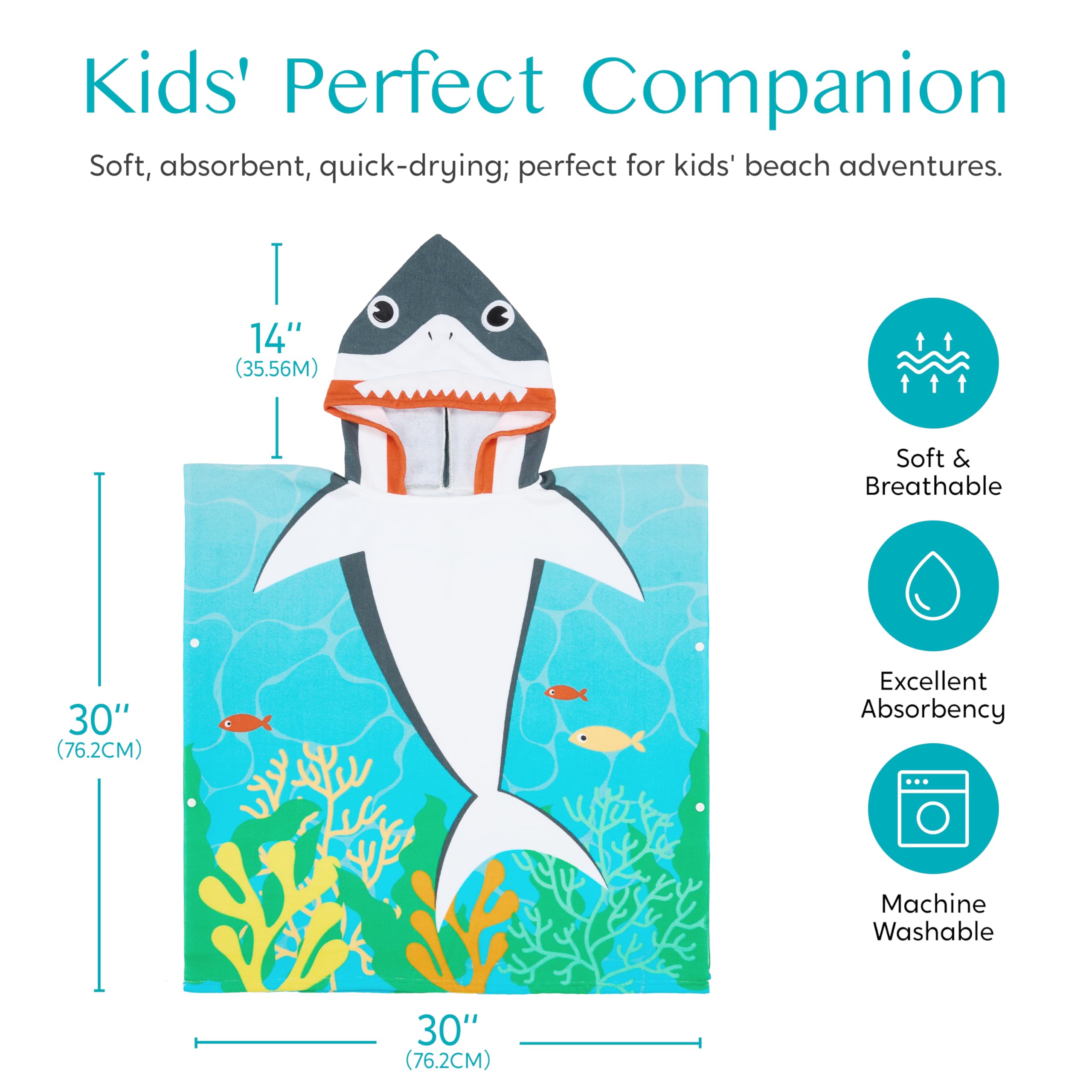 Joiedomi fast-dry microfiber fabric delivers lightweight absorbency for busy families.