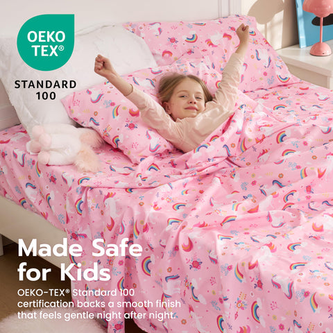 Joiedomi Unicorn pillowcase 20x30 with smooth microfiber and easy washing.