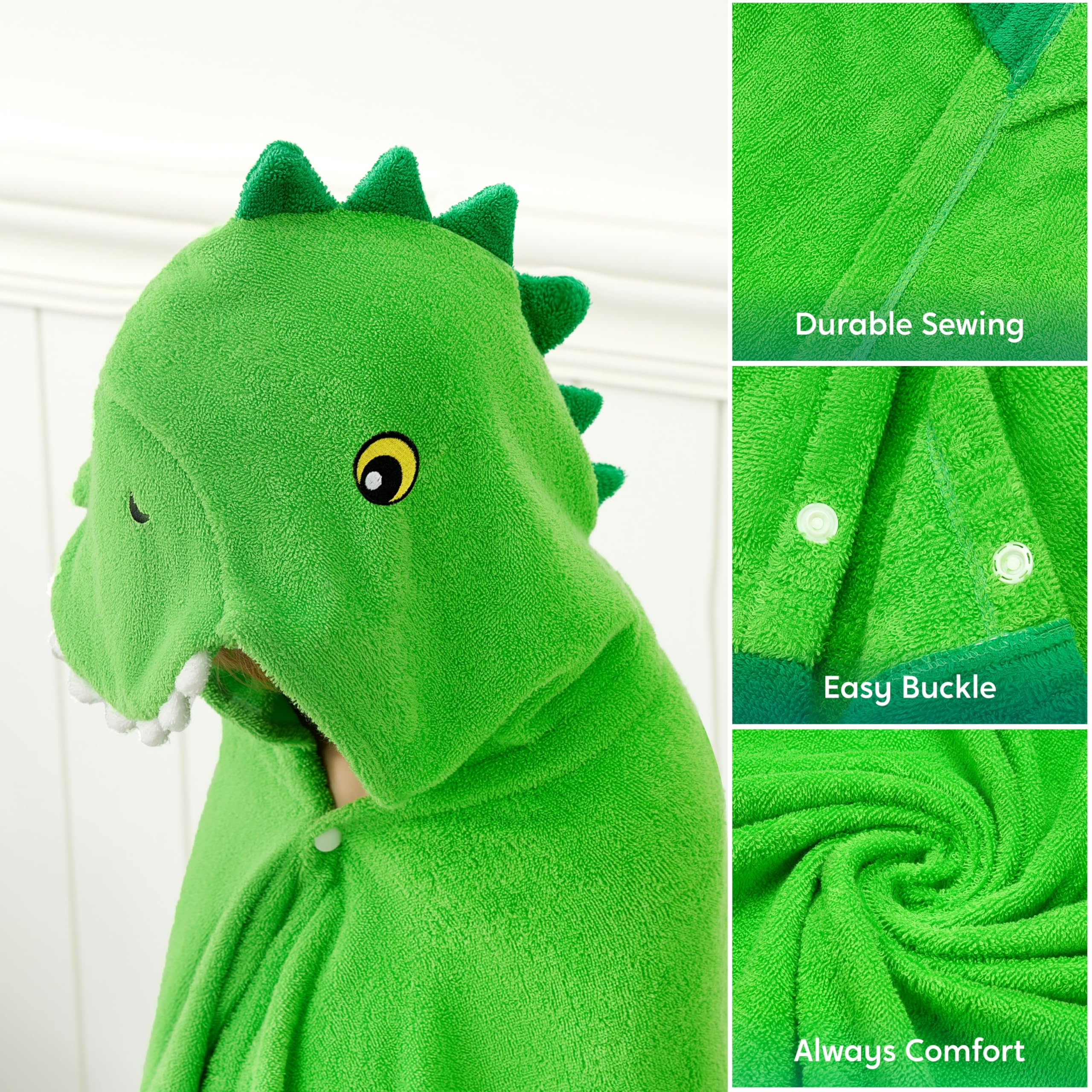 Joiedomi kids hooded towel ideal for pool and beach days.