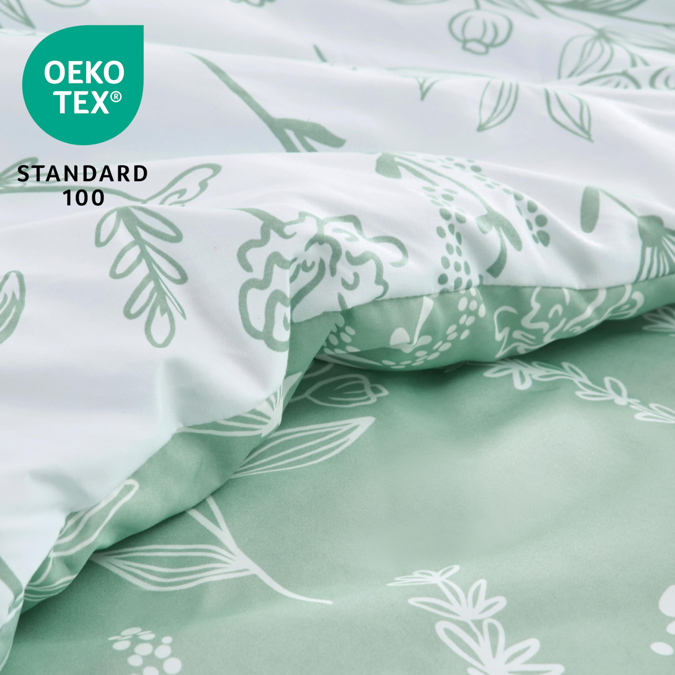 Joiedomi OEKO-TEX Standard 100 certified bedding for safety.